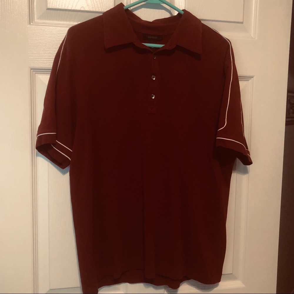 Express Burgundy Polo